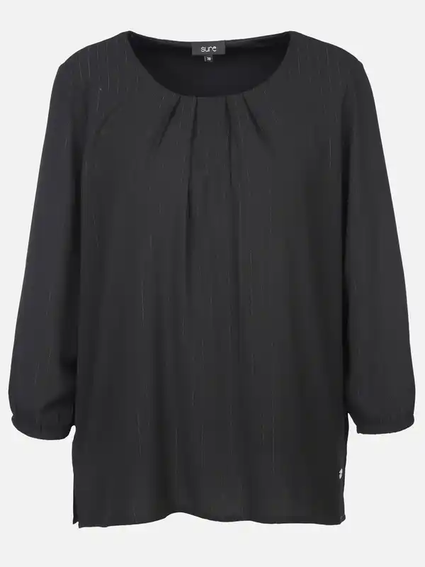 Bild 1 von Damen Chiffonbluse mit feinen Streifen Schwarz