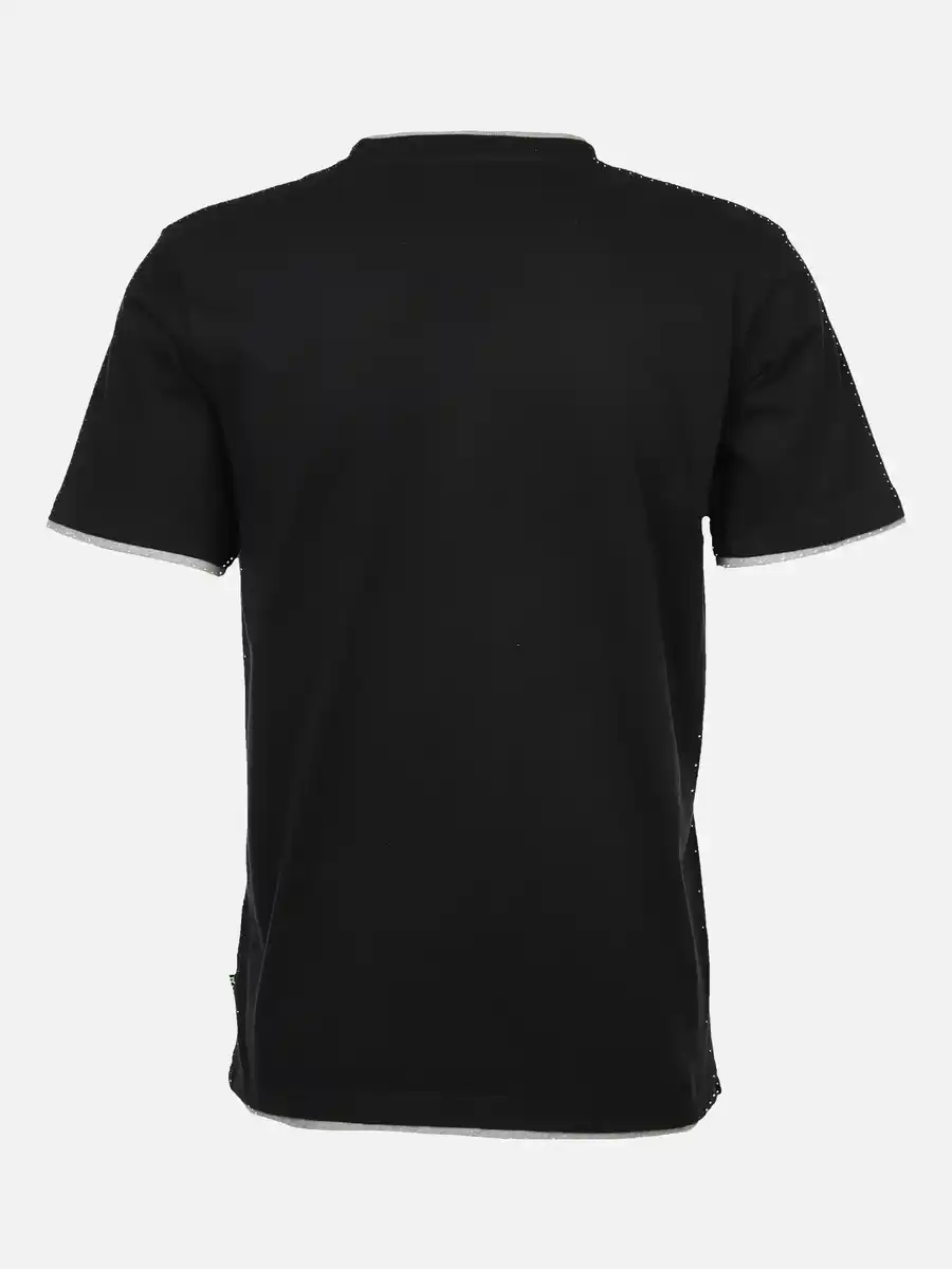 Bild 2 von Herren Shirt im 2in1 Look Schwarz