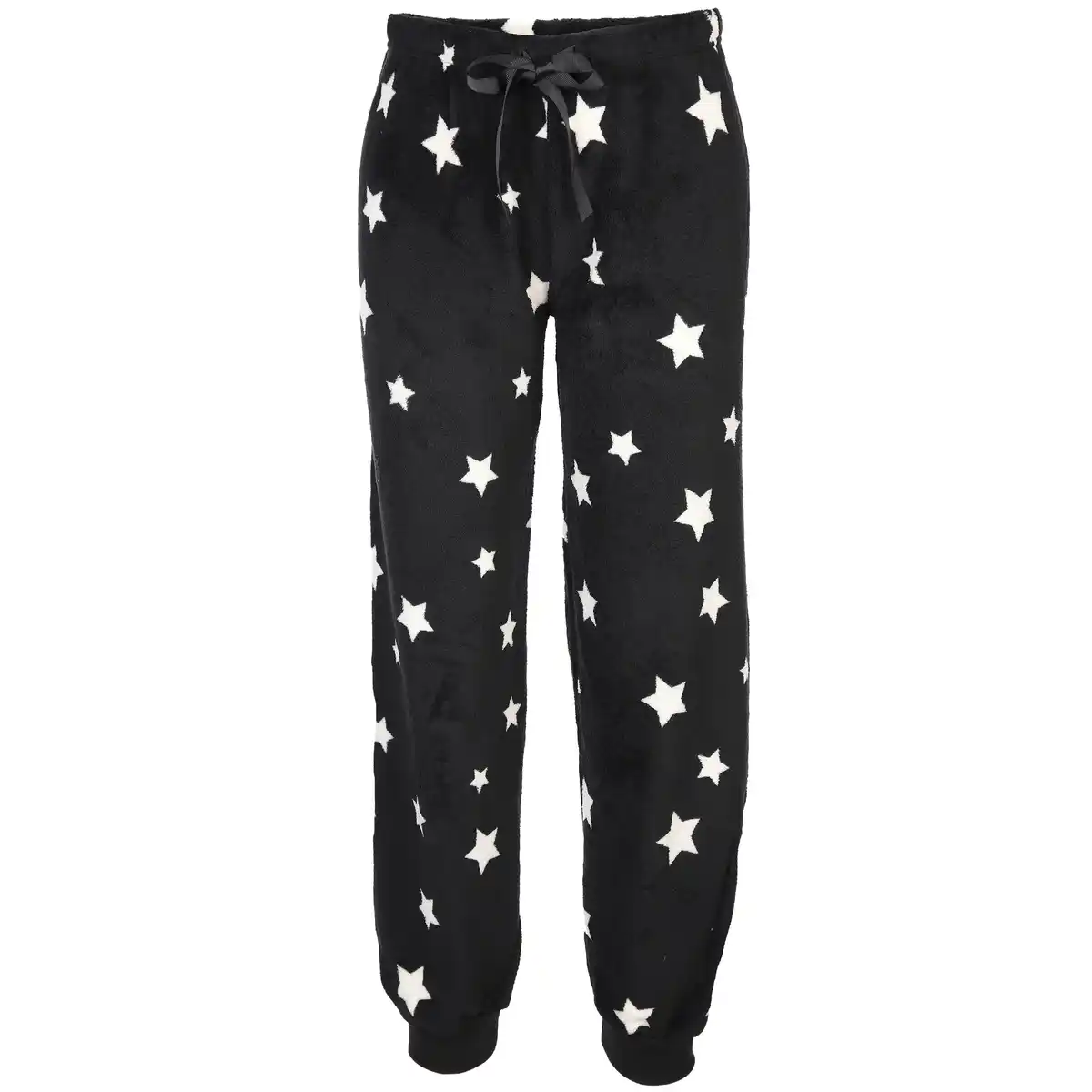 Bild 1 von Damen Fleecehose mit Sternenprint Schwarz