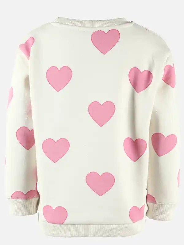 Bild 2 von Mädchen Sweatshirt mit Herzprint Weiß