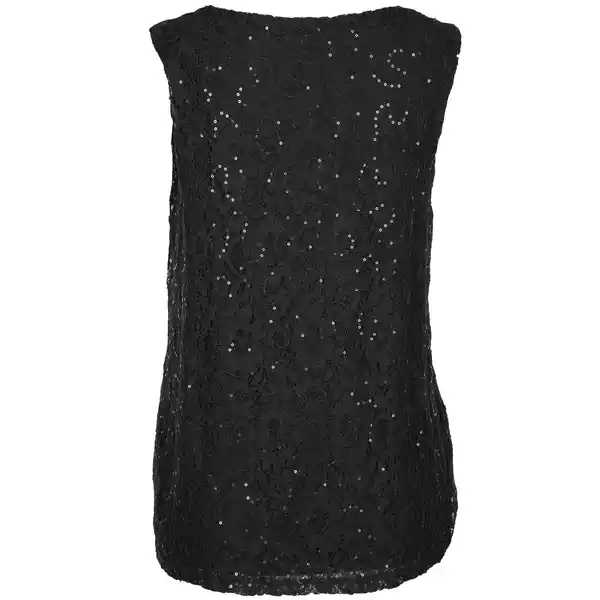 Bild 2 von Damen Top mit Spitze Schwarz
