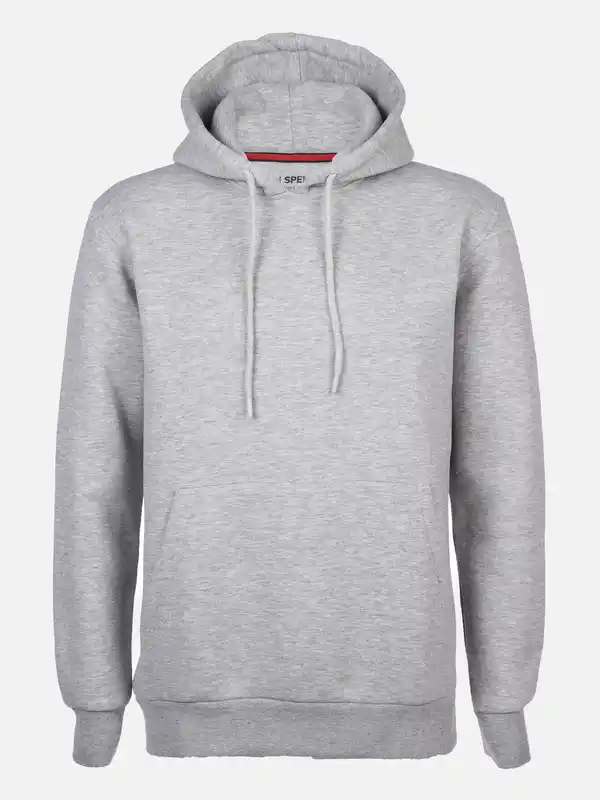 Bild 1 von Herren Kapuzensweatshirt unifarben Grau