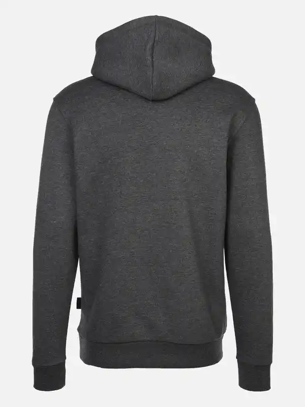 Bild 2 von Herren Kapuzensweatshirt unifarben Grau