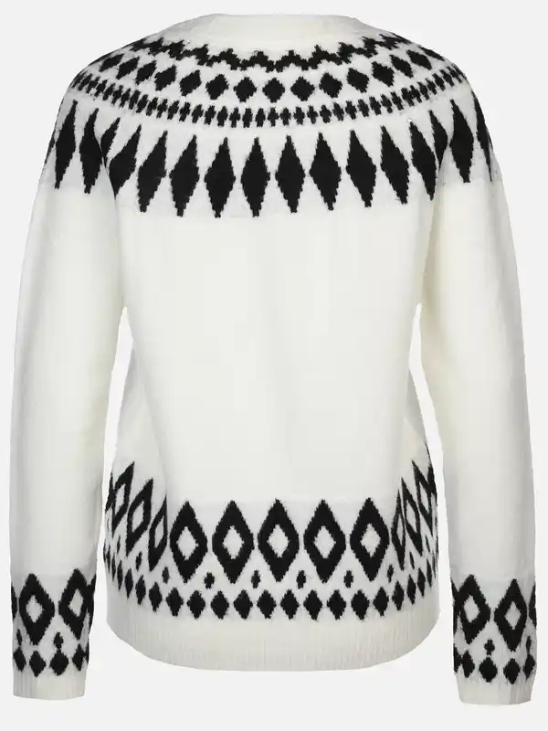 Bild 2 von Damen Norweger Pullover Weiß