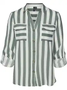 Vero Moda VMBUMPY L/S SHIRT NEW Bluse Grün