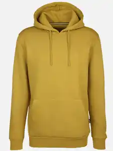 Herren Hoodie mit Kängurutasche Gelb