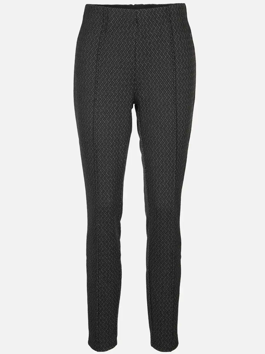 Bild 1 von Damen Jacquard Leggings Schwarz