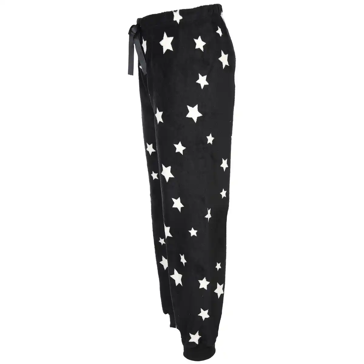 Bild 3 von Damen Fleecehose mit Sternenprint Schwarz