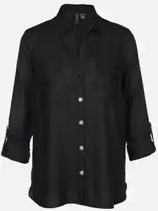 Vero Moda VMBUMPY L/S SHIRT NEW Bluse Schwarz