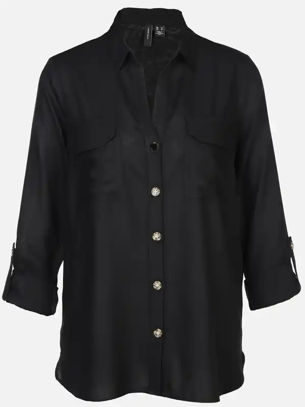 Bild 1 von Vero Moda VMBUMPY L/S SHIRT NEW Bluse Schwarz