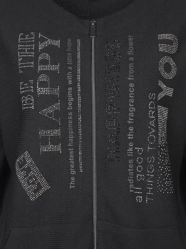Bild 3 von Damen Jäckchen mit Glitzerprint Schwarz