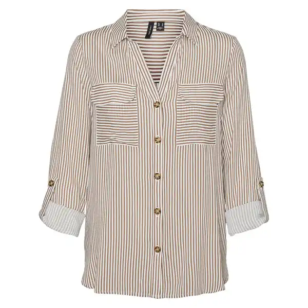 Bild 1 von Vero Moda VMBUMPY L/S SHIRT NEW Bluse Braun