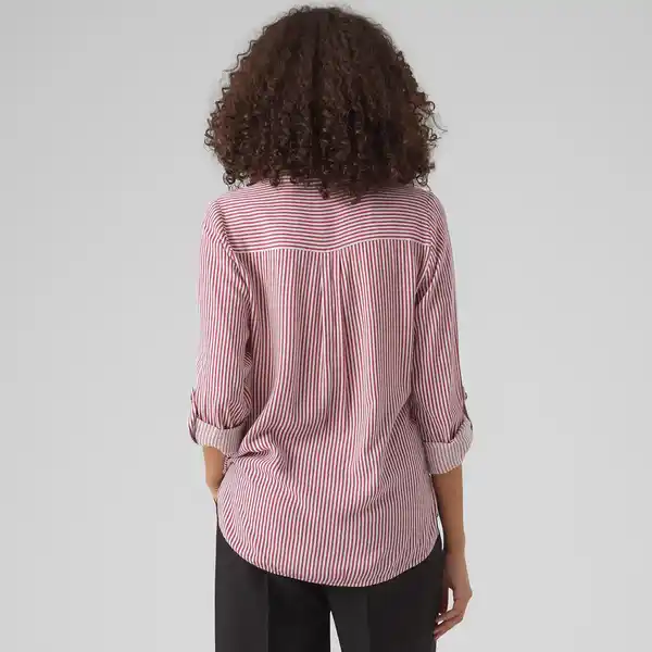 Bild 2 von Vero Moda VMBUMPY L/S SHIRT NEW Bluse Weiß