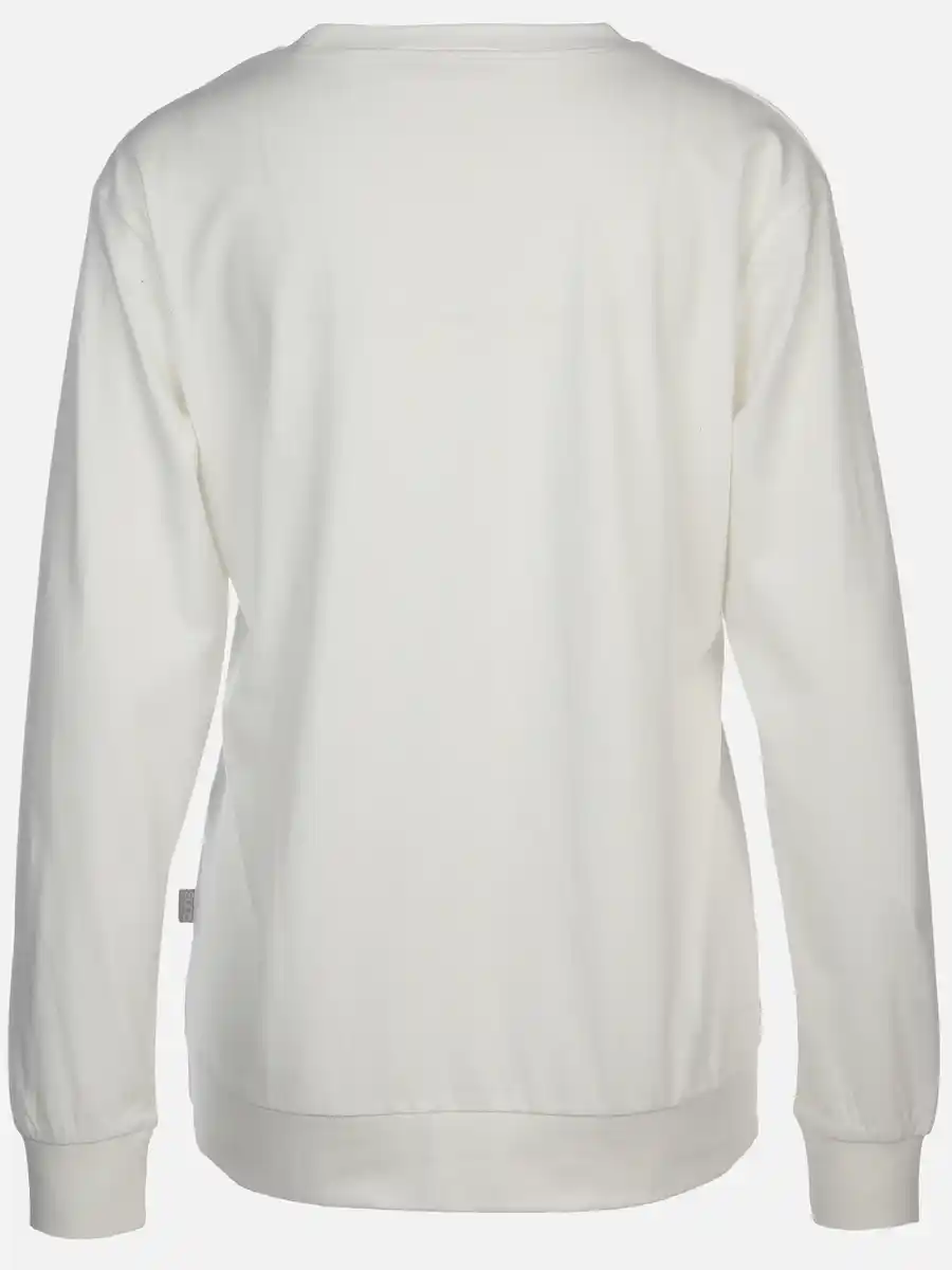 Bild 2 von Damen Pyjama-Oberteil mit Logoprint Weiß