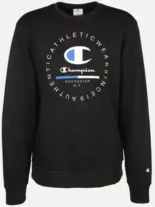 Herren Sweatshirt mit Print Schwarz