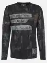 Bild 1 von Herren Longsleeve mit Print Schwarz