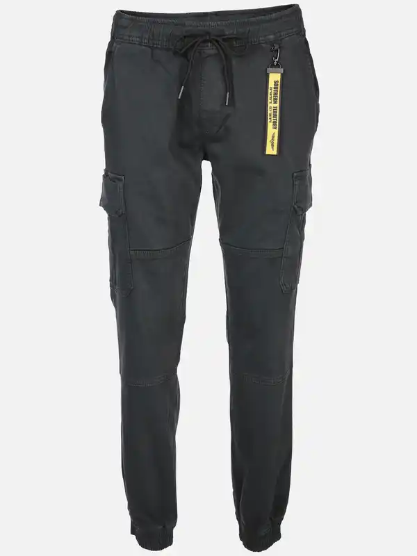 Bild 1 von Herren Cargohose im Joggpant Style Schwarz