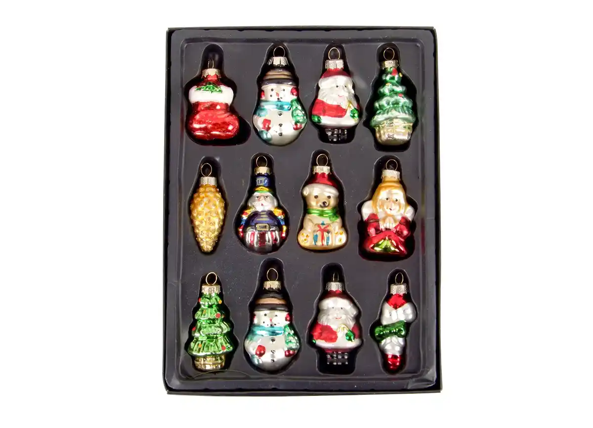 Bild 1 von Weihnachtsbaum Glas Anhänger-Set