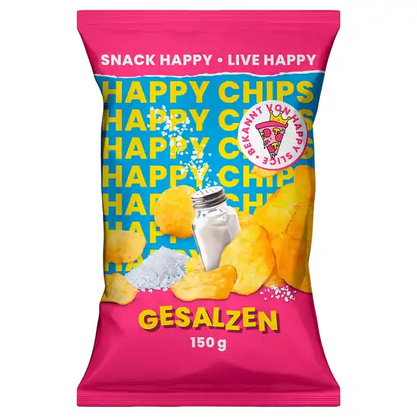 Bild 1 von HAPPY CHIPS 150 g, Salz