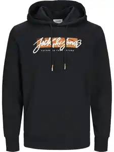 Jack&Jones JJTILEY SWEAT HOOD LN Hoodie Schwarz