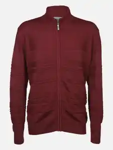 Herren Strickcardigan Rot