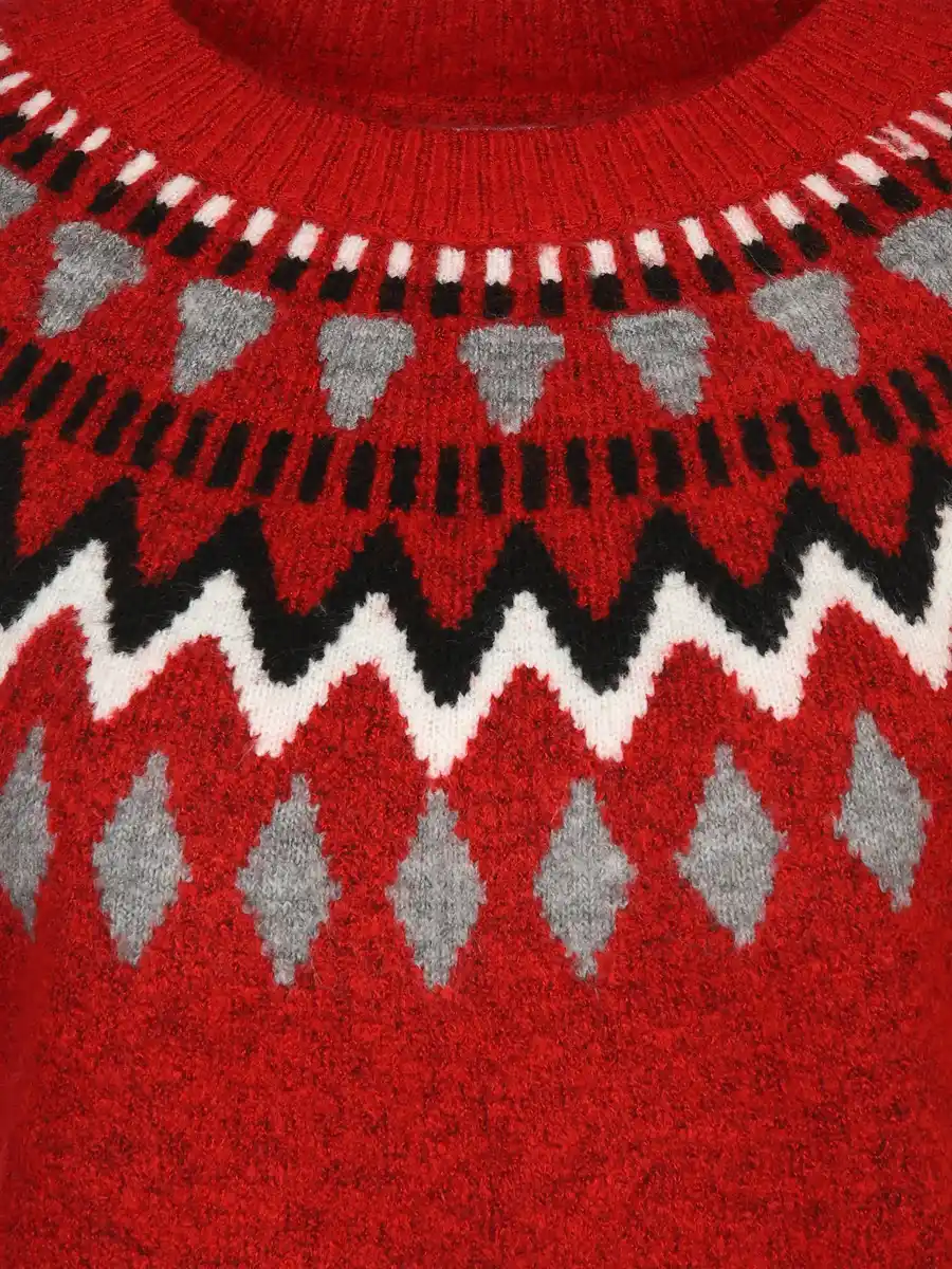 Bild 3 von Damen Norweger Pullover Weiß