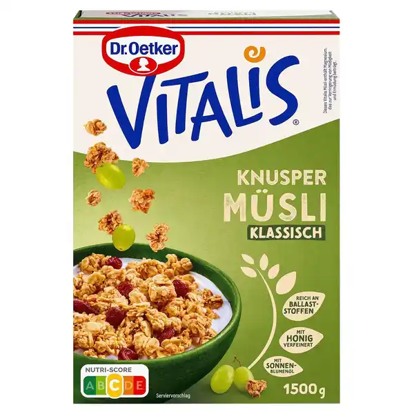 Bild 1 von DR. OETKER Vitalis 1,5 kg, Kn. mit Rosinen