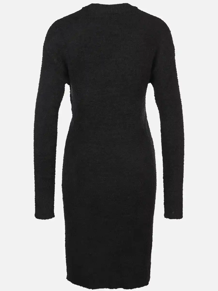 Bild 2 von Damen Strickkleid in flauschiger Optik Schwarz