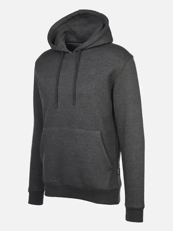 Bild 3 von Herren Kapuzensweatshirt unifarben Grau