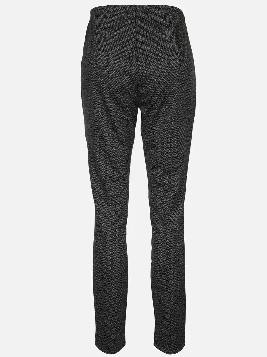 Bild 2 von Damen Jacquard Leggings Schwarz