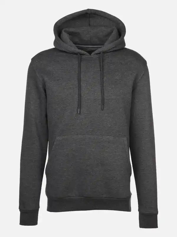 Bild 1 von Herren Kapuzensweatshirt unifarben Grau