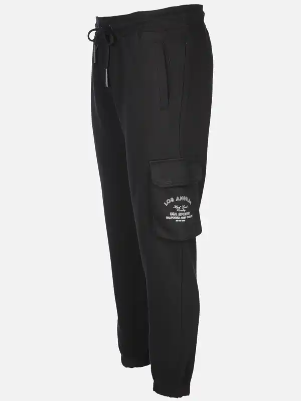 Bild 3 von Herren Sporthose mit Cargotasche Schwarz