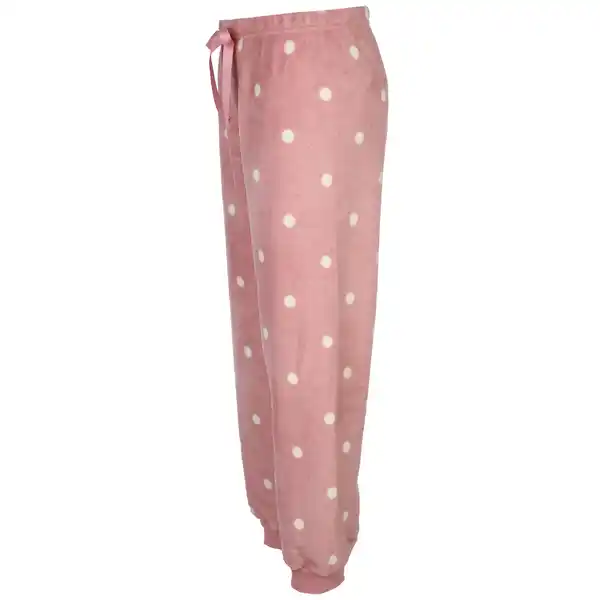 Bild 3 von Damen Fleecehose mit Sternenprint Rosa