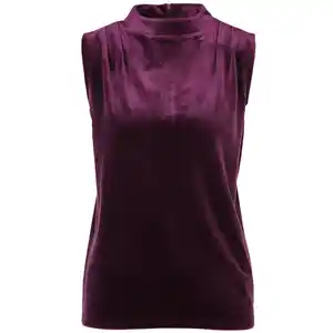 Damen Top aus Samt Pink