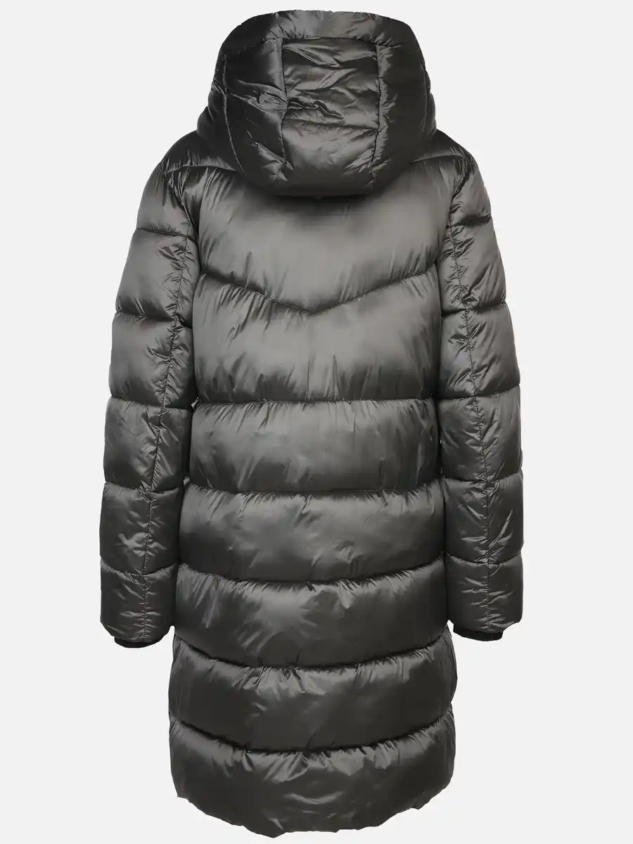 Bild 2 von Damen Steppmantel mit Kapuze Grau