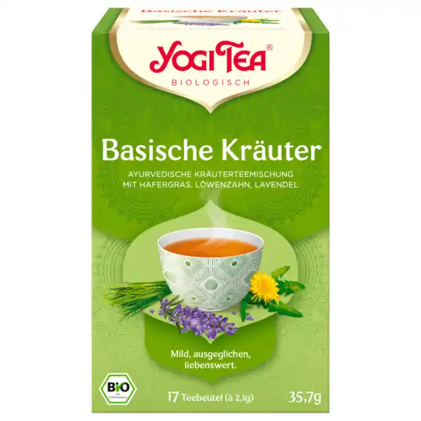 Bild 1 von Yogi Tea Bio Tee Basische Kräuter 35,7g 17 Beutel