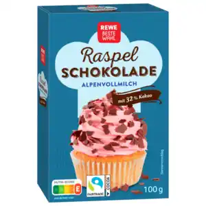 REWE Beste Wahl Raspelschokolade Vollmilch 100g