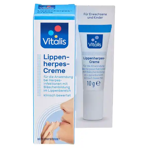 Bild 1 von VITALIS Lippenherpes Creme u. Patch