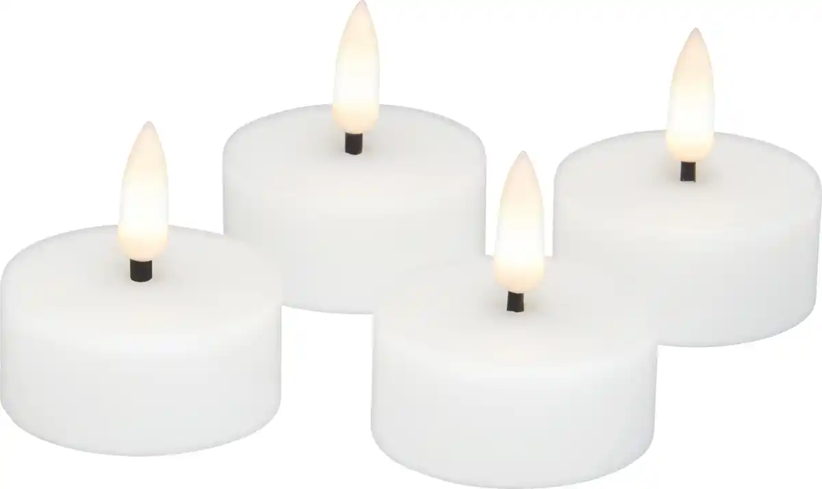 Bild 3 von RUBIN LICHT 4er Set LED-Teelichte Echtwachs