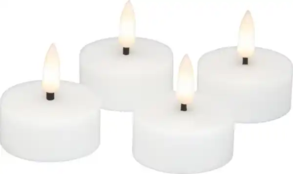 Bild 3 von RUBIN LICHT 4er Set LED-Teelichte Echtwachs