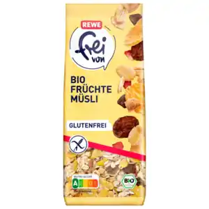 REWE frei von Bio Früchtemüsli glutenfrei 400g