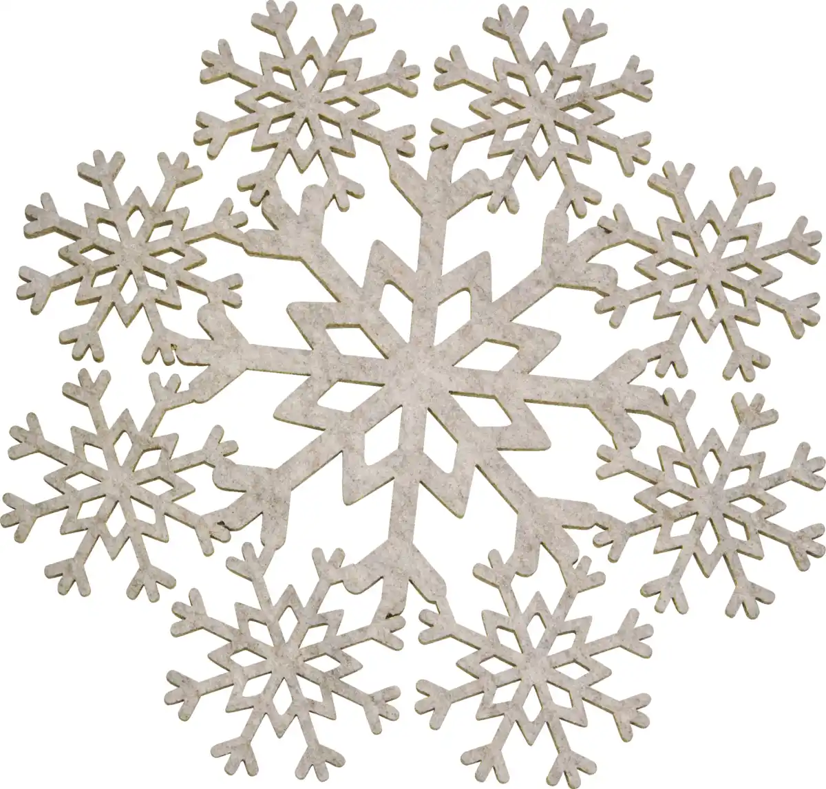 Bild 1 von IDEENWELT Filz-Set Schneeflocke