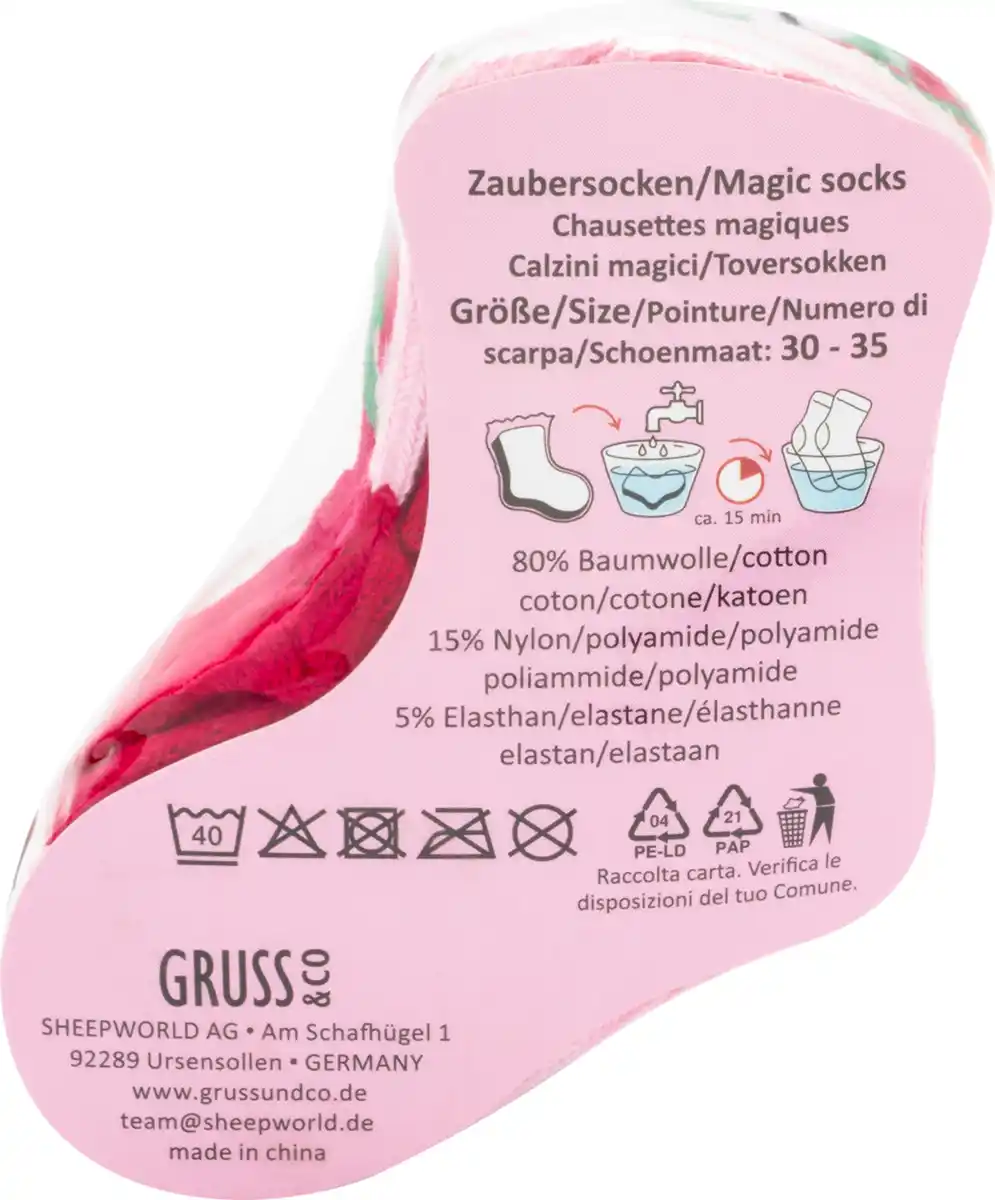 Bild 2 von Sheepworld Zaubersocken Einhorn