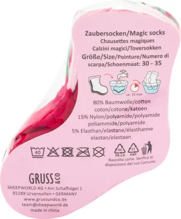 Bild 2 von Sheepworld Zaubersocken Einhorn