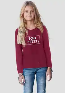 KIDSWORLD Langarmshirt ECHT JETZT? Druck