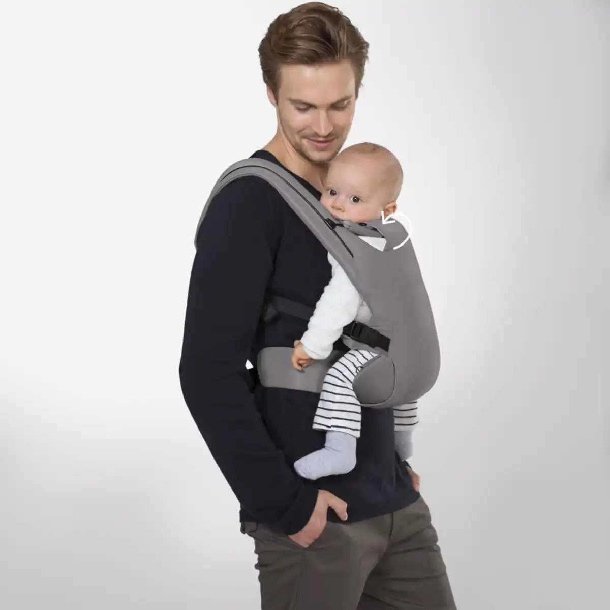 Bild 2 von CYBEX GOLD Babytrage "BEYLA.twist" Fullbuckle, Manhattan Grey