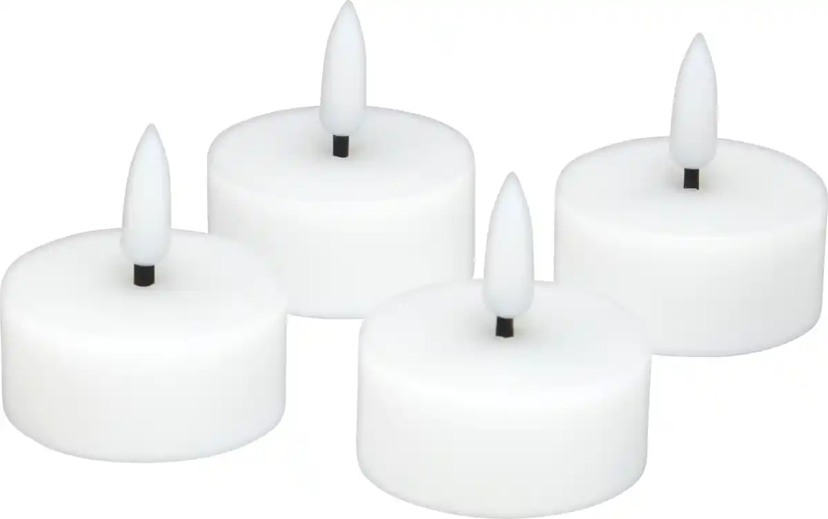 Bild 2 von RUBIN LICHT 4er Set LED-Teelichte Echtwachs