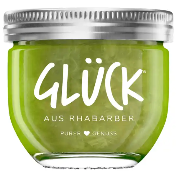 Bild 1 von Glück Fruchtaufstrich Rhabarber 230g