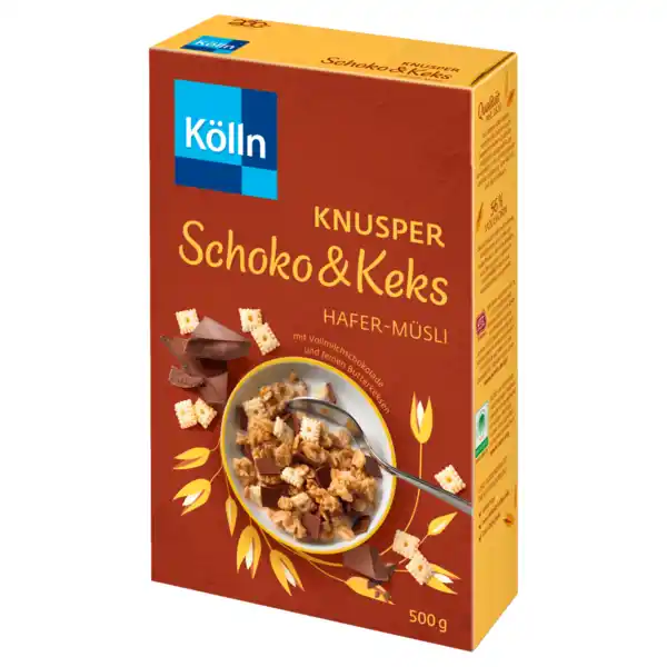 Bild 1 von Kölln Müsli Knusper Schoko & Keks 500g