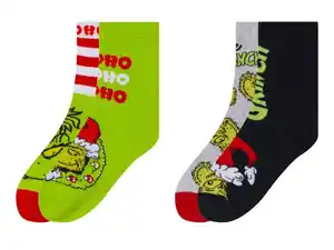 Kinder Kleinkinder Socken »Grinch«, 2 Paar, mit Baumwolle